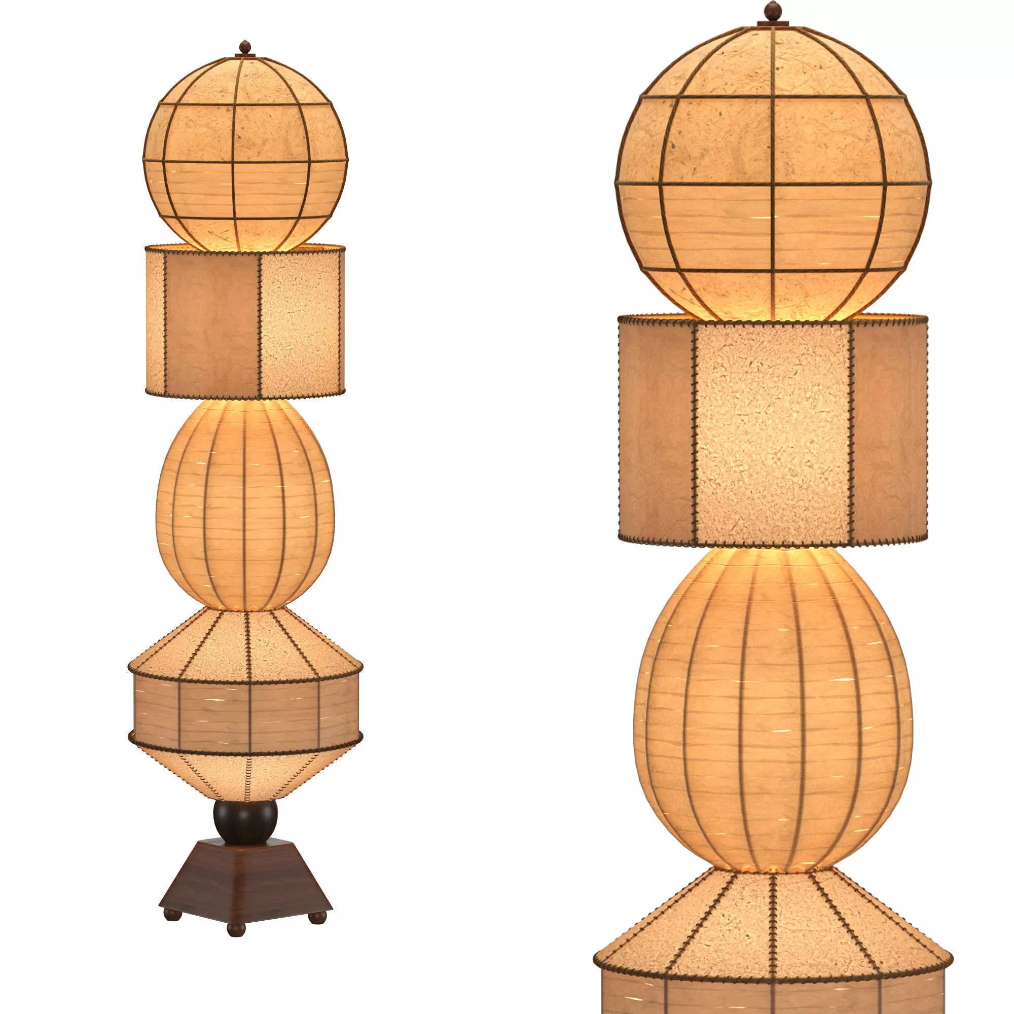 Modular Launay floor lamp 3D model_0