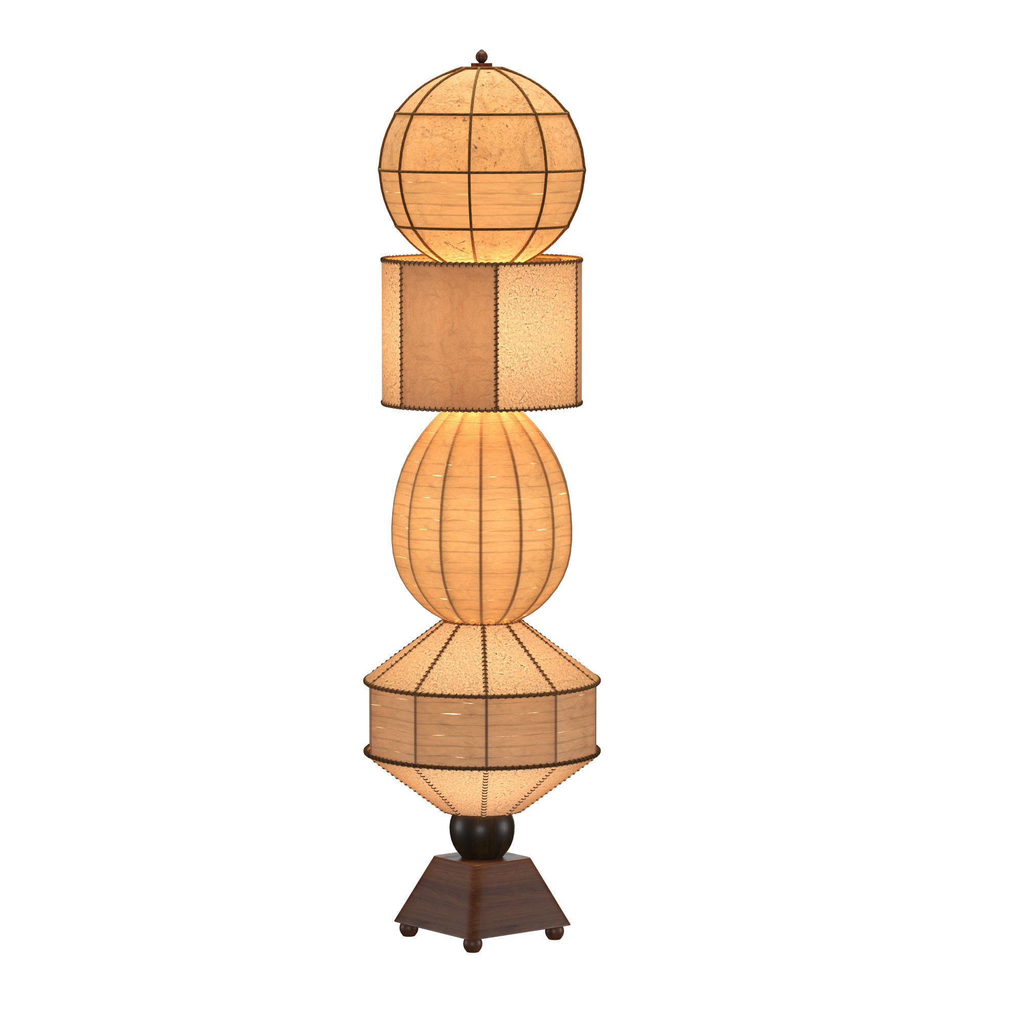 Modular Launay floor lamp 3D model_3