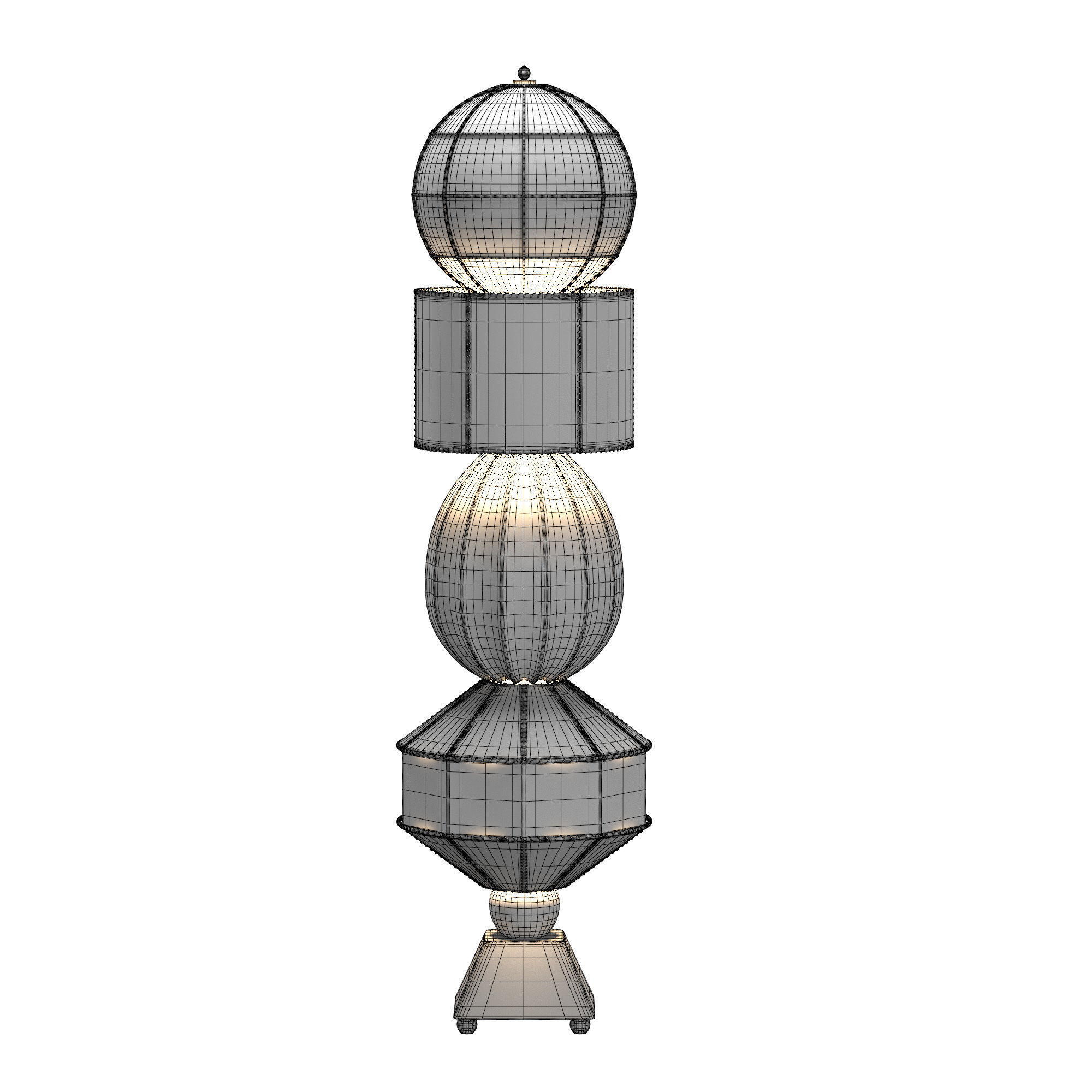 Modular Launay floor lamp 3D model_4