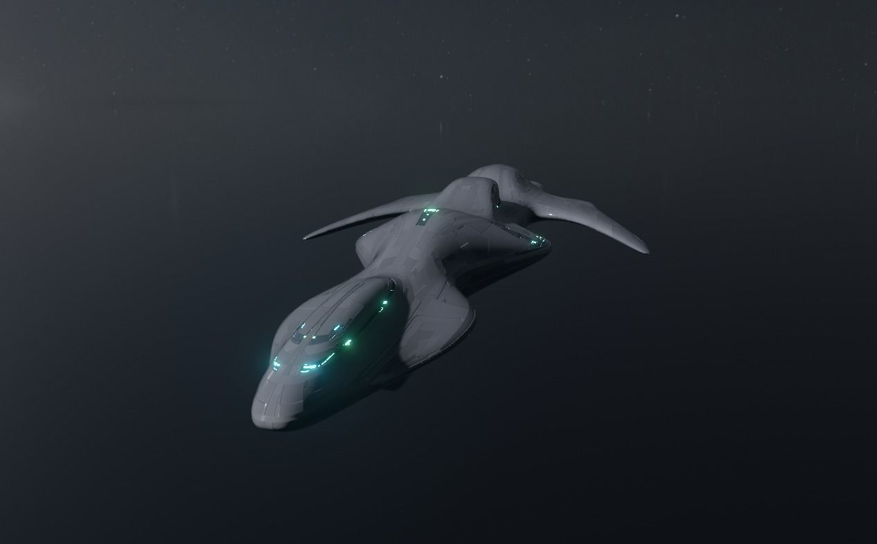 Frigate Spaceship 3D model_9