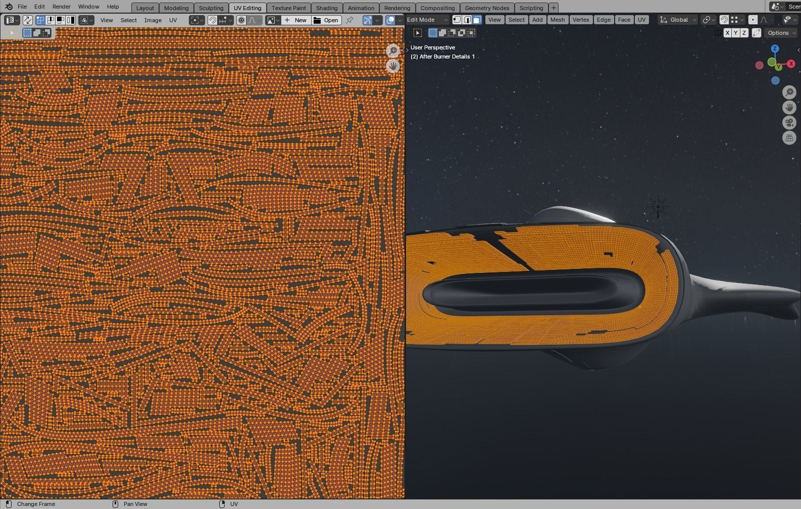 Frigate Spaceship 3D model_47