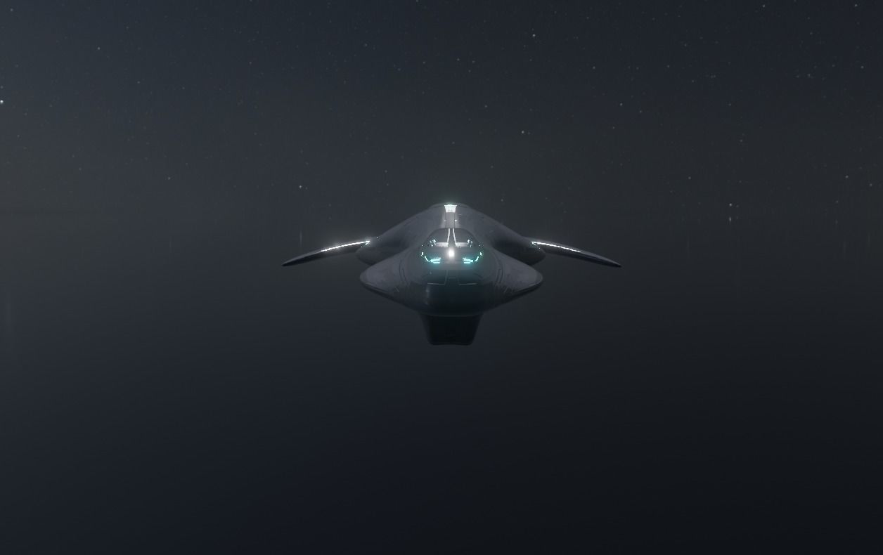 Frigate Spaceship 3D model_12