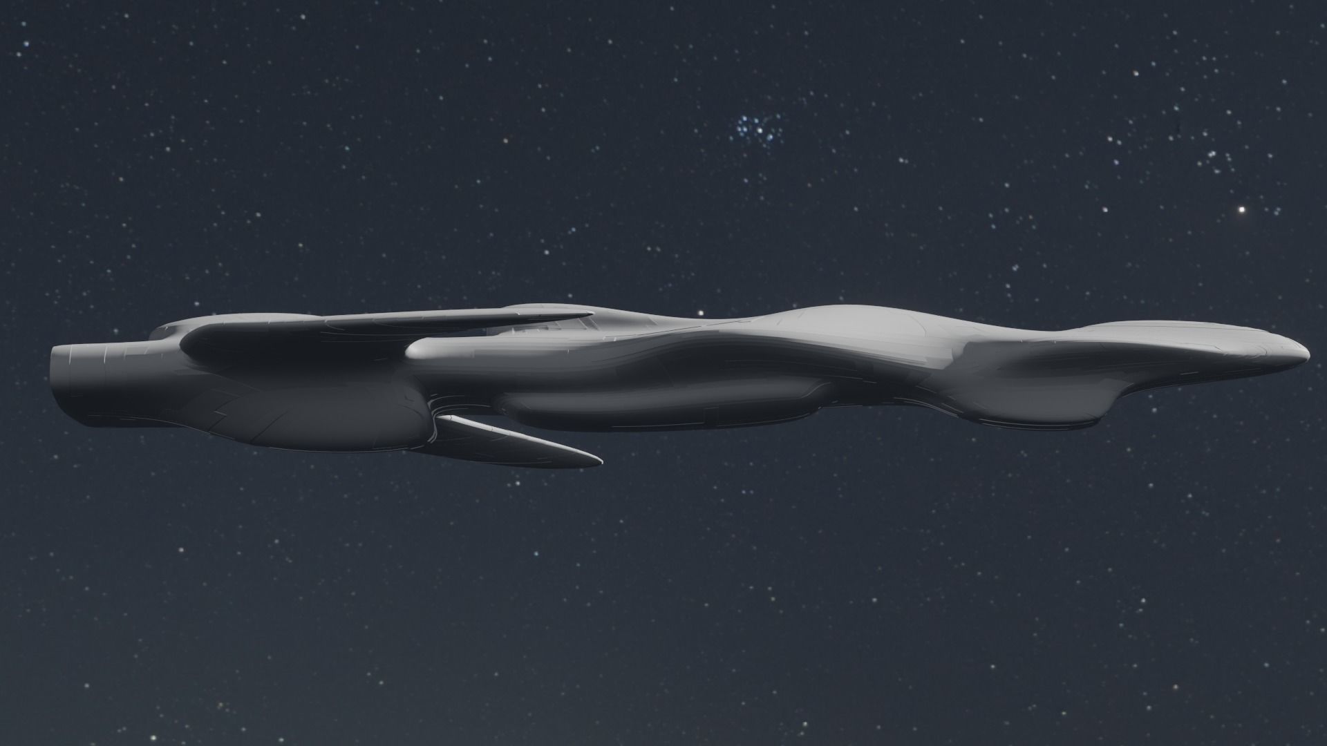 Frigate Spaceship 3D model_18