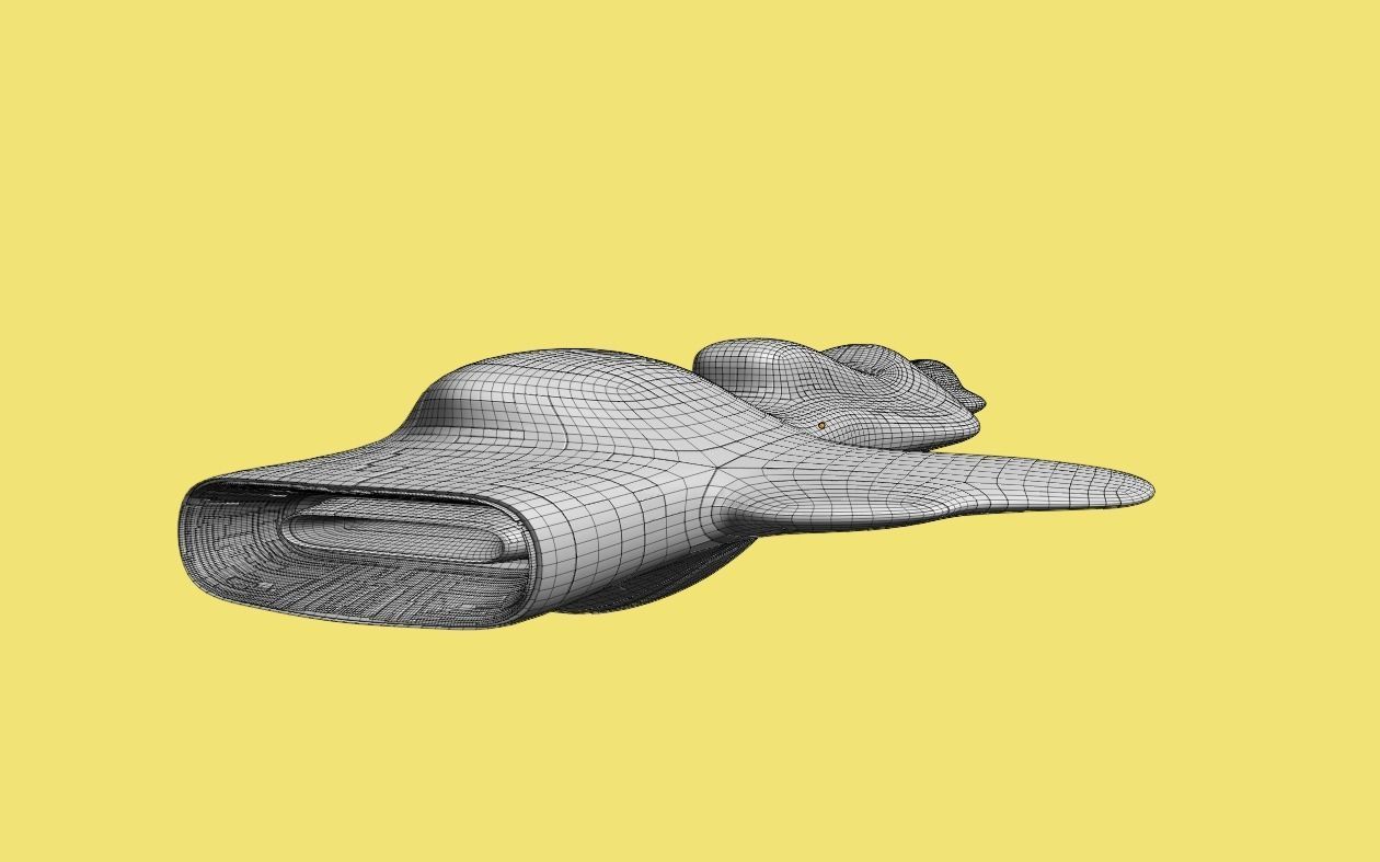Frigate Spaceship 3D model_34