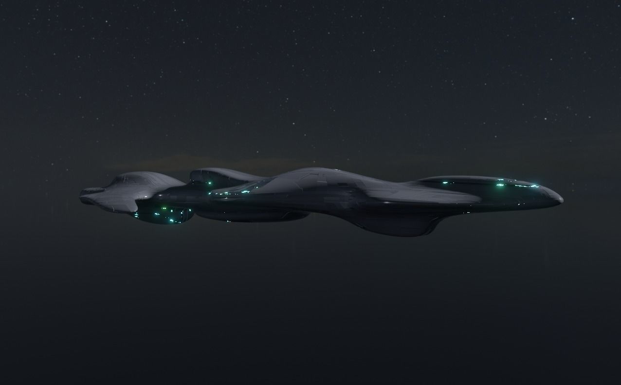Frigate Spaceship 3D model_4