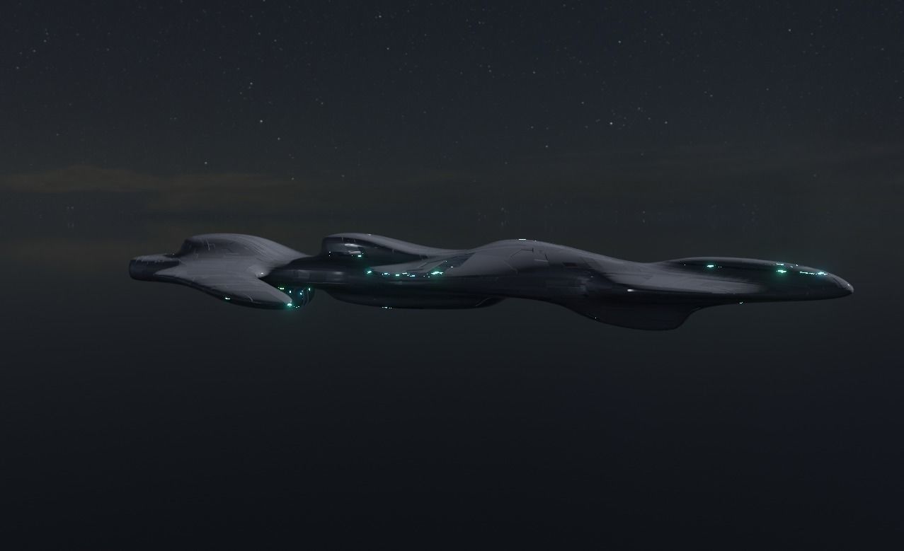 Frigate Spaceship 3D model_13