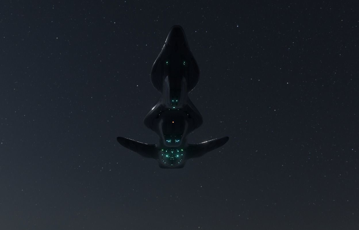 Frigate Spaceship 3D model_1