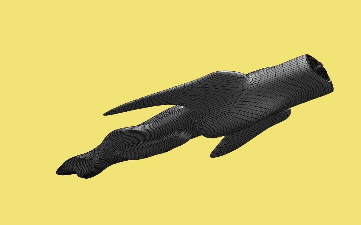 Frigate Spaceship 3D model_36