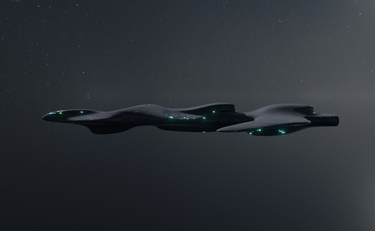 Frigate Spaceship 3D model_8