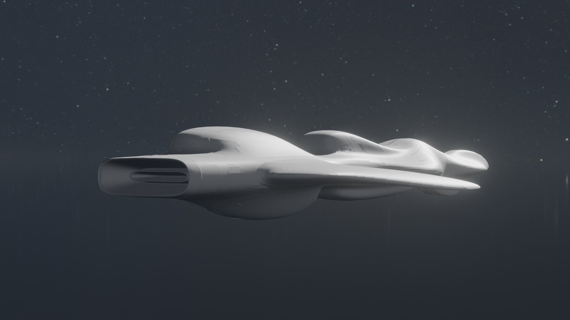 Frigate Spaceship 3D model_25