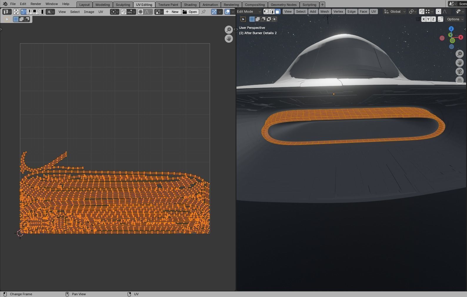 Frigate Spaceship 3D model_51