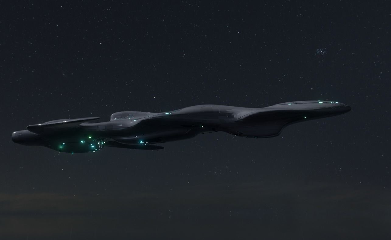 Frigate Spaceship 3D model_11