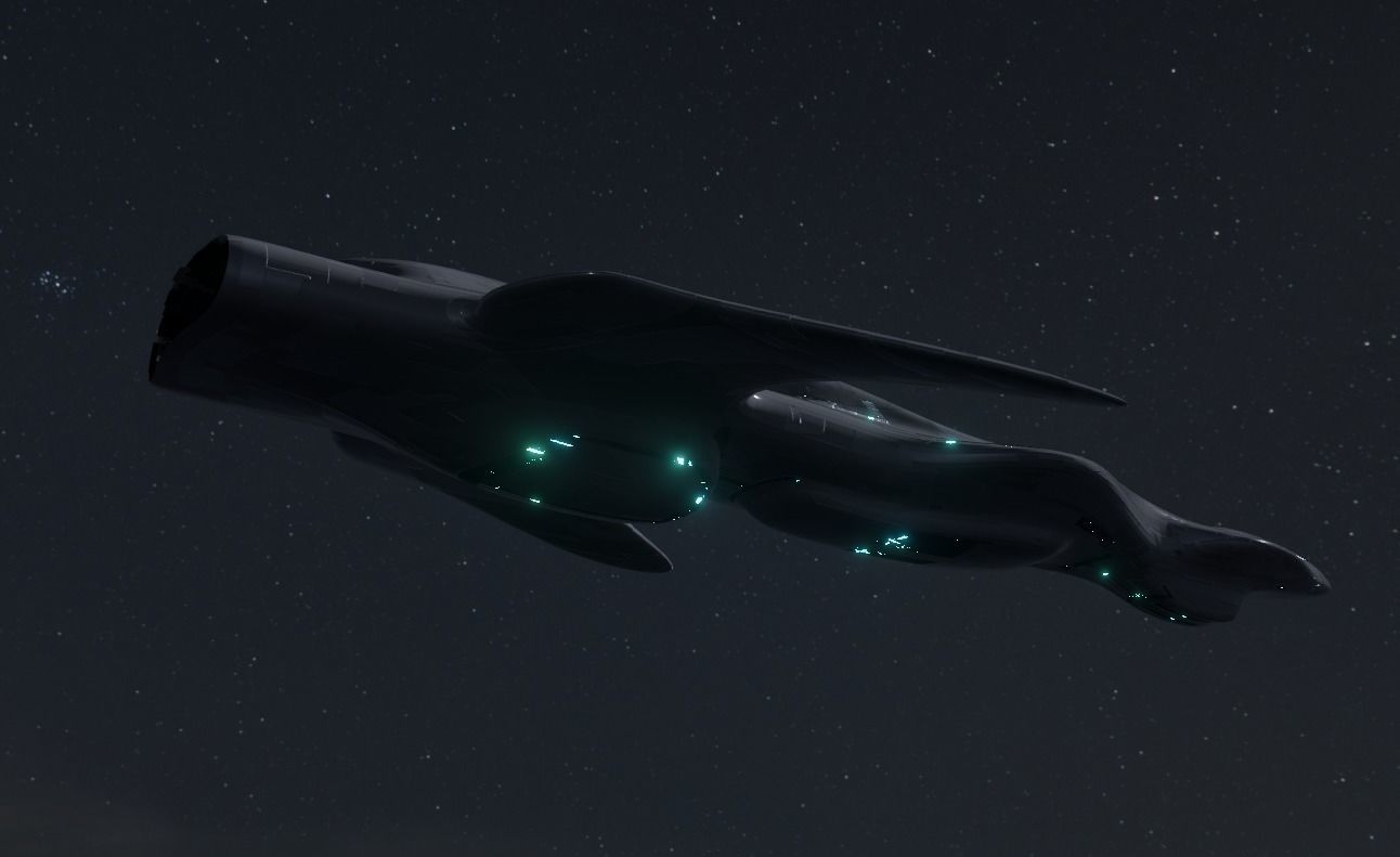 Frigate Spaceship 3D model_5