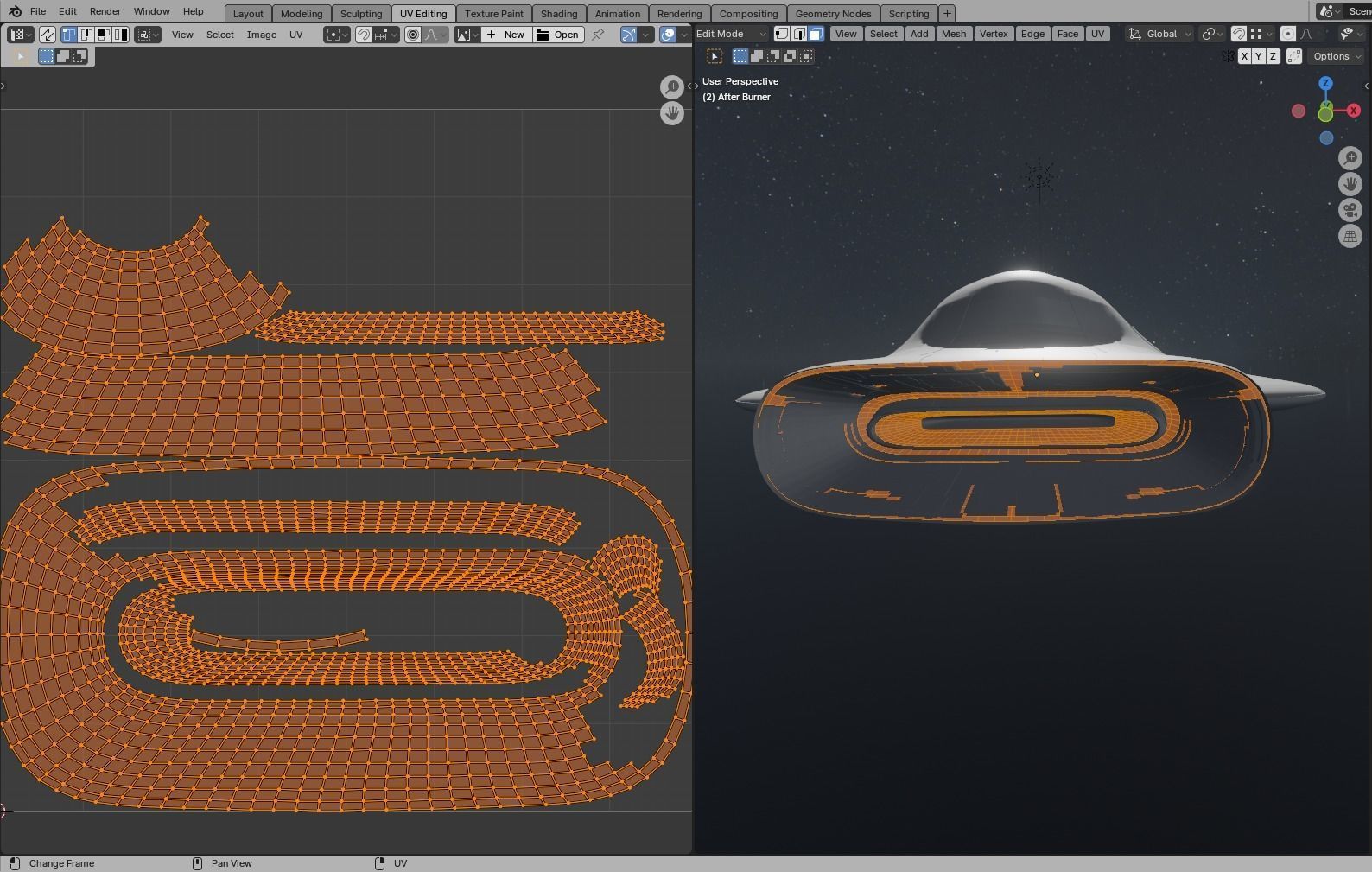 Frigate Spaceship 3D model_46