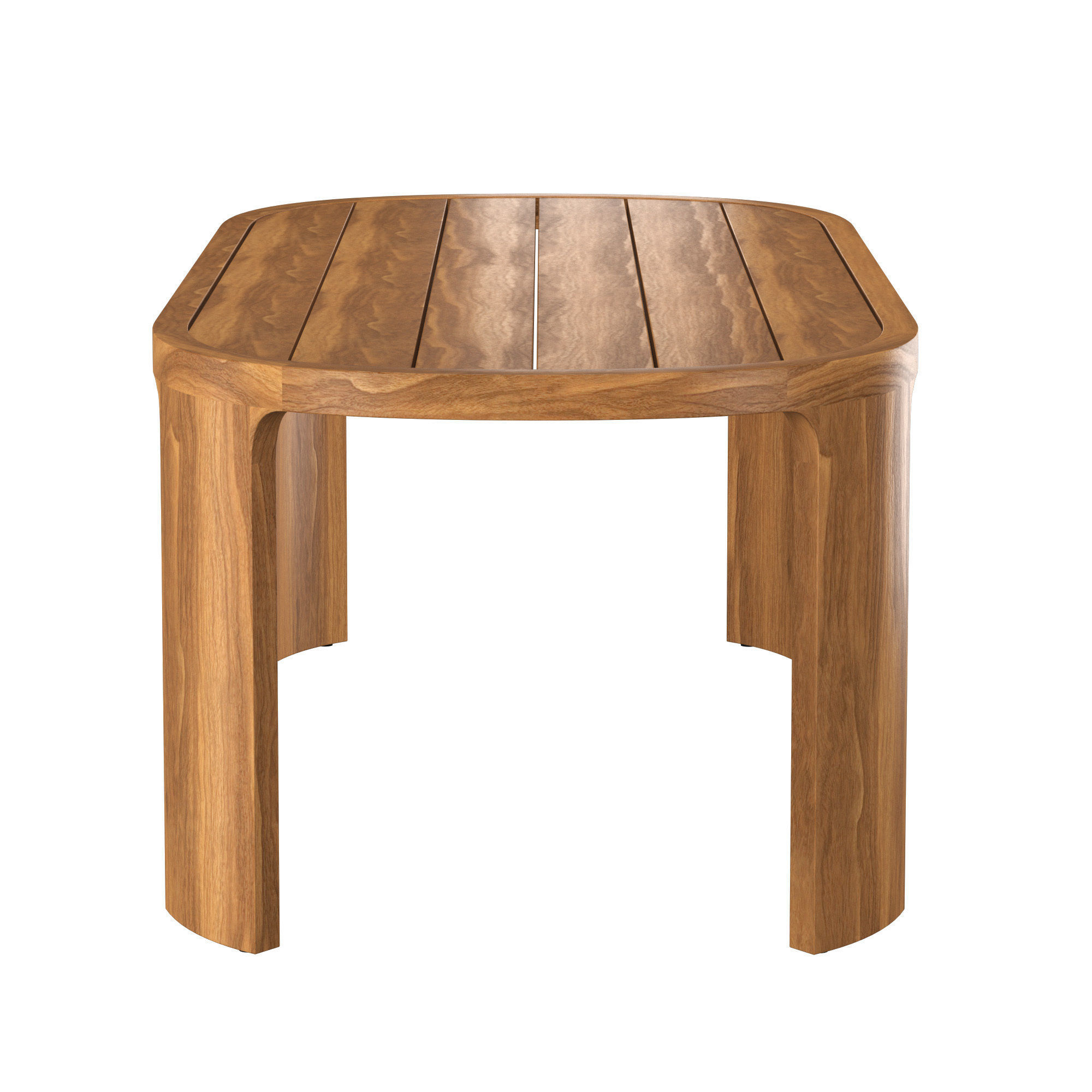 BRONTE TEAK RECTANGULAR DINING TABLE 3D model_4