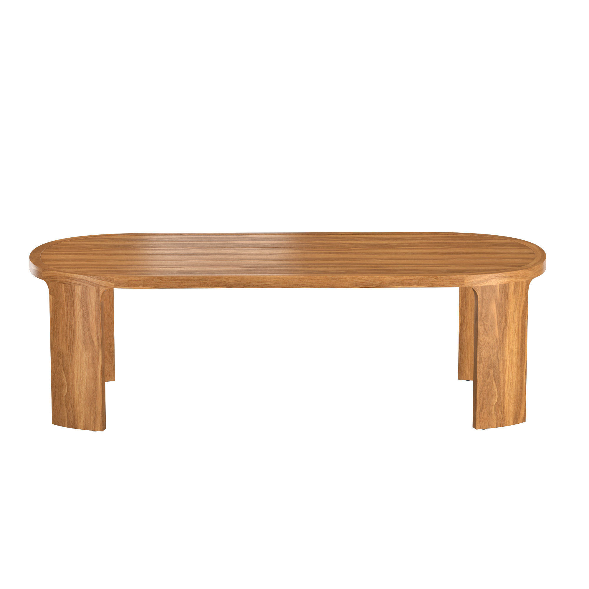 BRONTE TEAK RECTANGULAR DINING TABLE 3D model_2