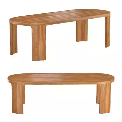 BRONTE TEAK RECTANGULAR DINING TABLE