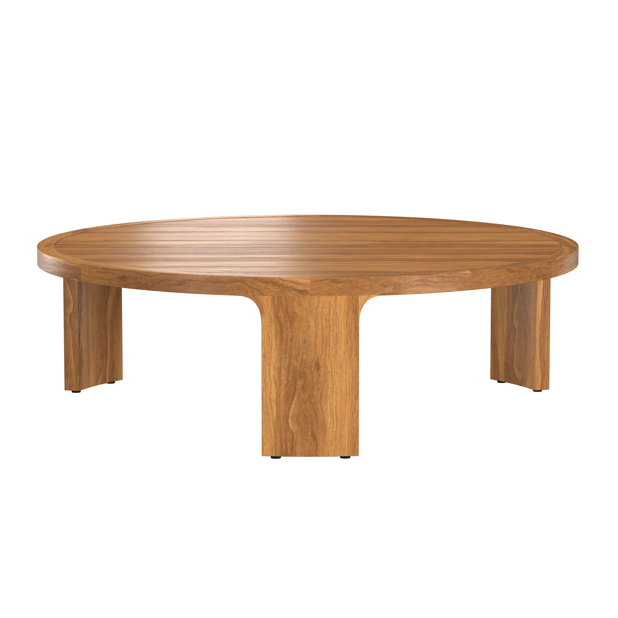 BRONTE TEAK ROUND COFFEE TABLE 3D model_2