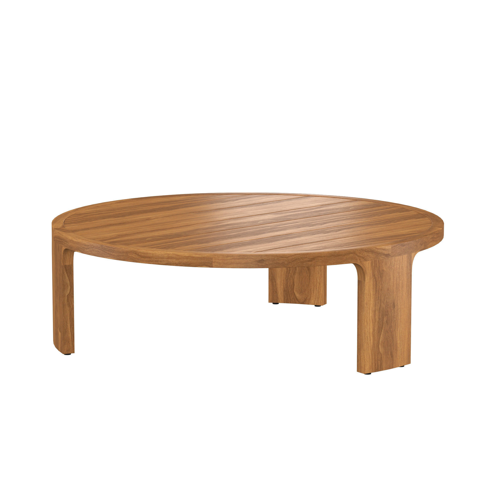 BRONTE TEAK ROUND COFFEE TABLE 3D model_1
