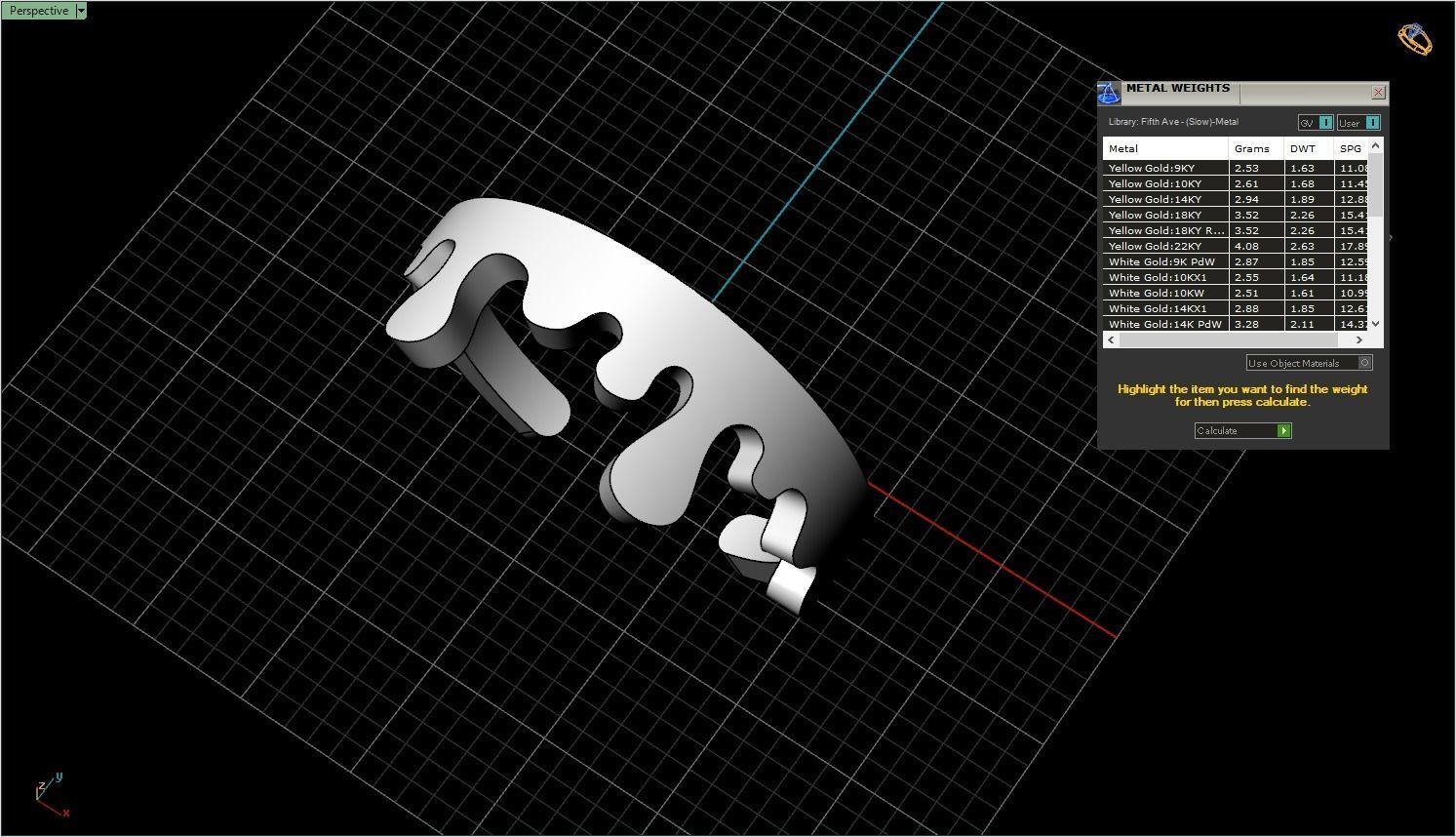 Melting ring model 624 3D print model_4