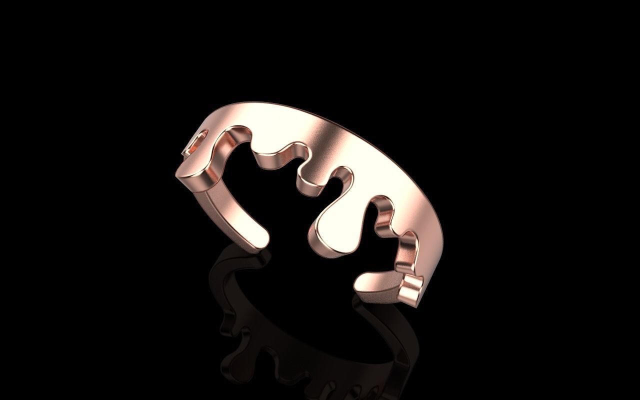 Melting ring model 624 3D print model_10
