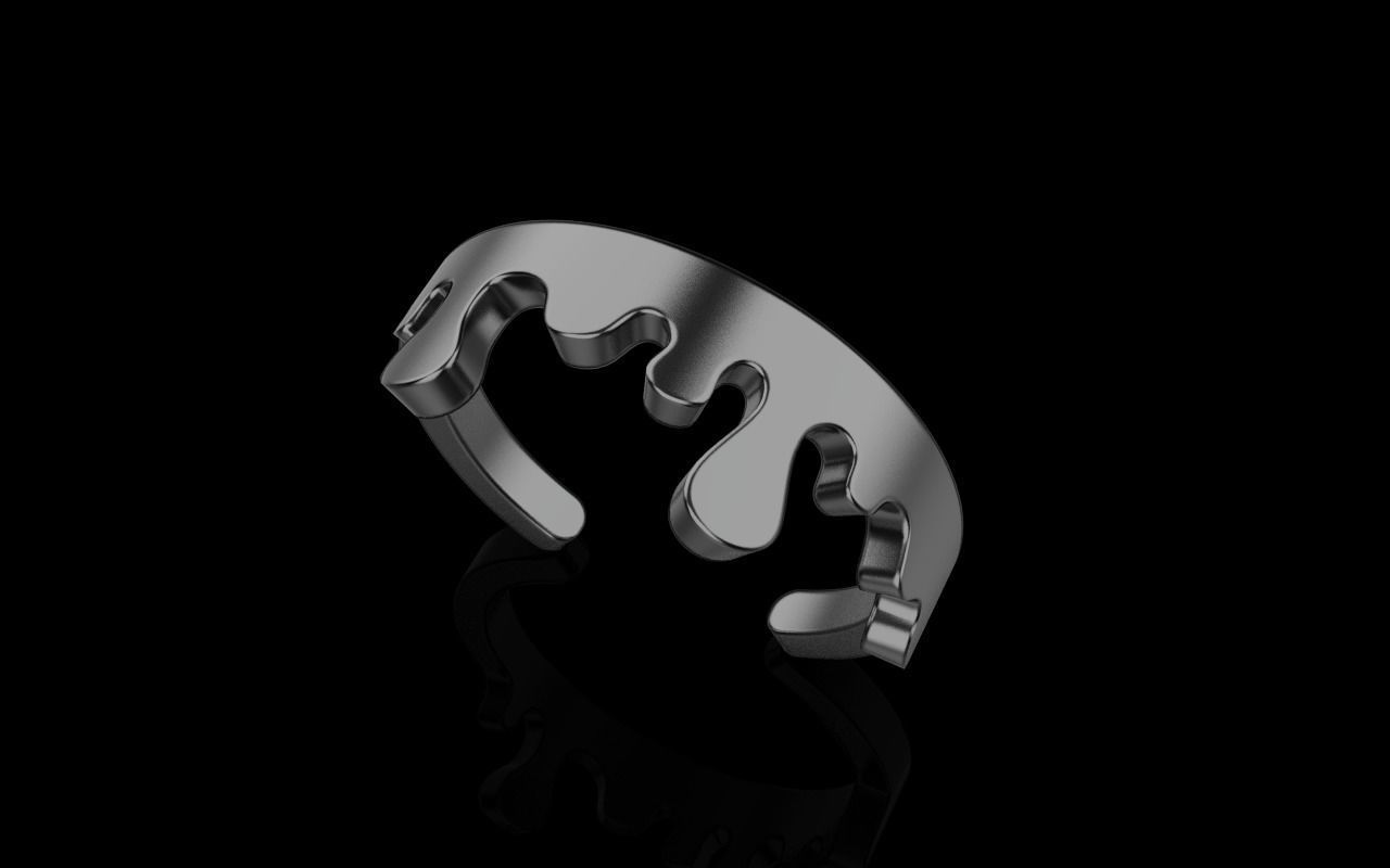 Melting ring model 624 3D print model_11