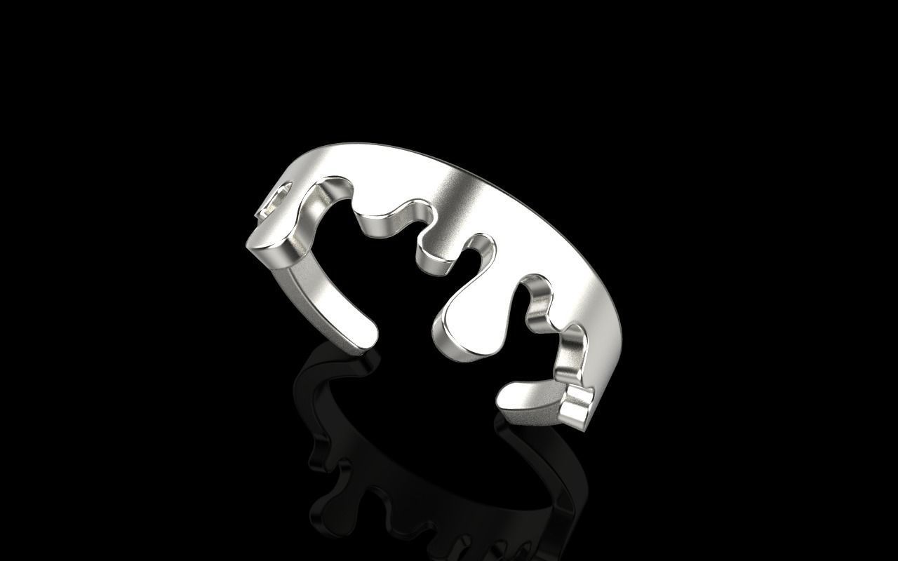 Melting ring model 624 3D print model_12