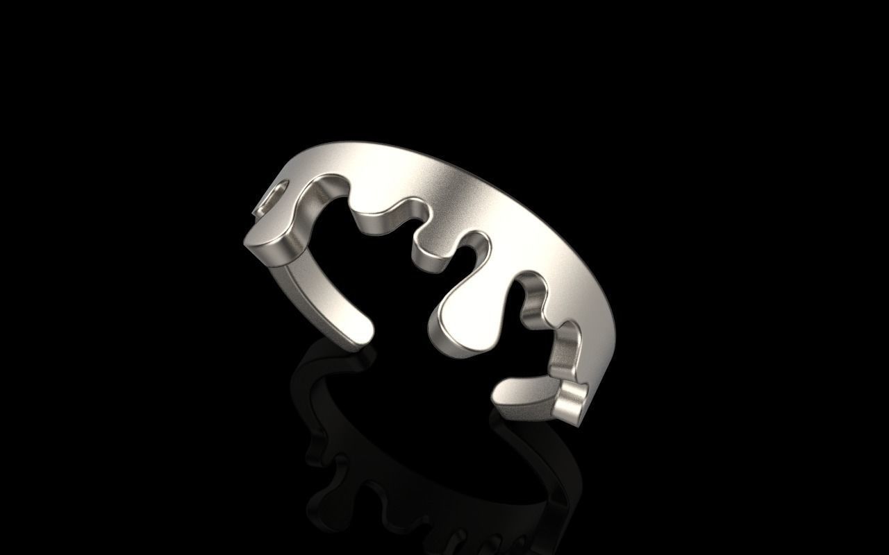 Melting ring model 624 3D print model_9