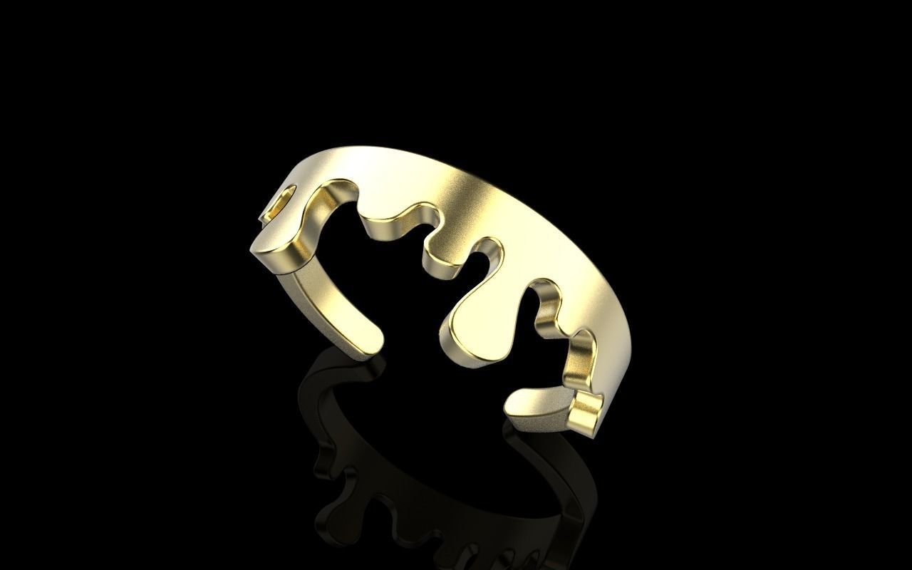 Melting ring model 624 3D print model_8