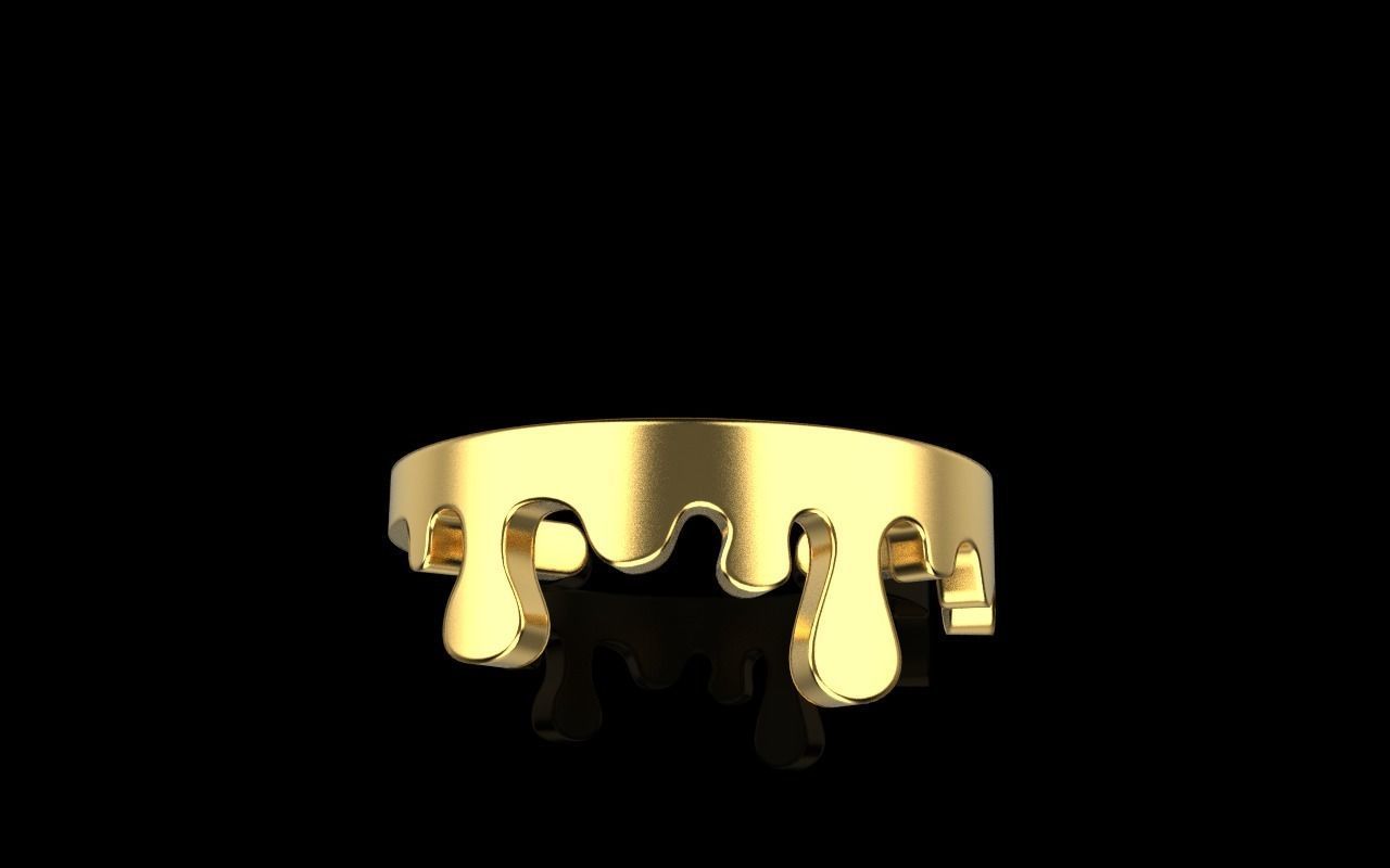 Melting ring model 624 3D print model_1