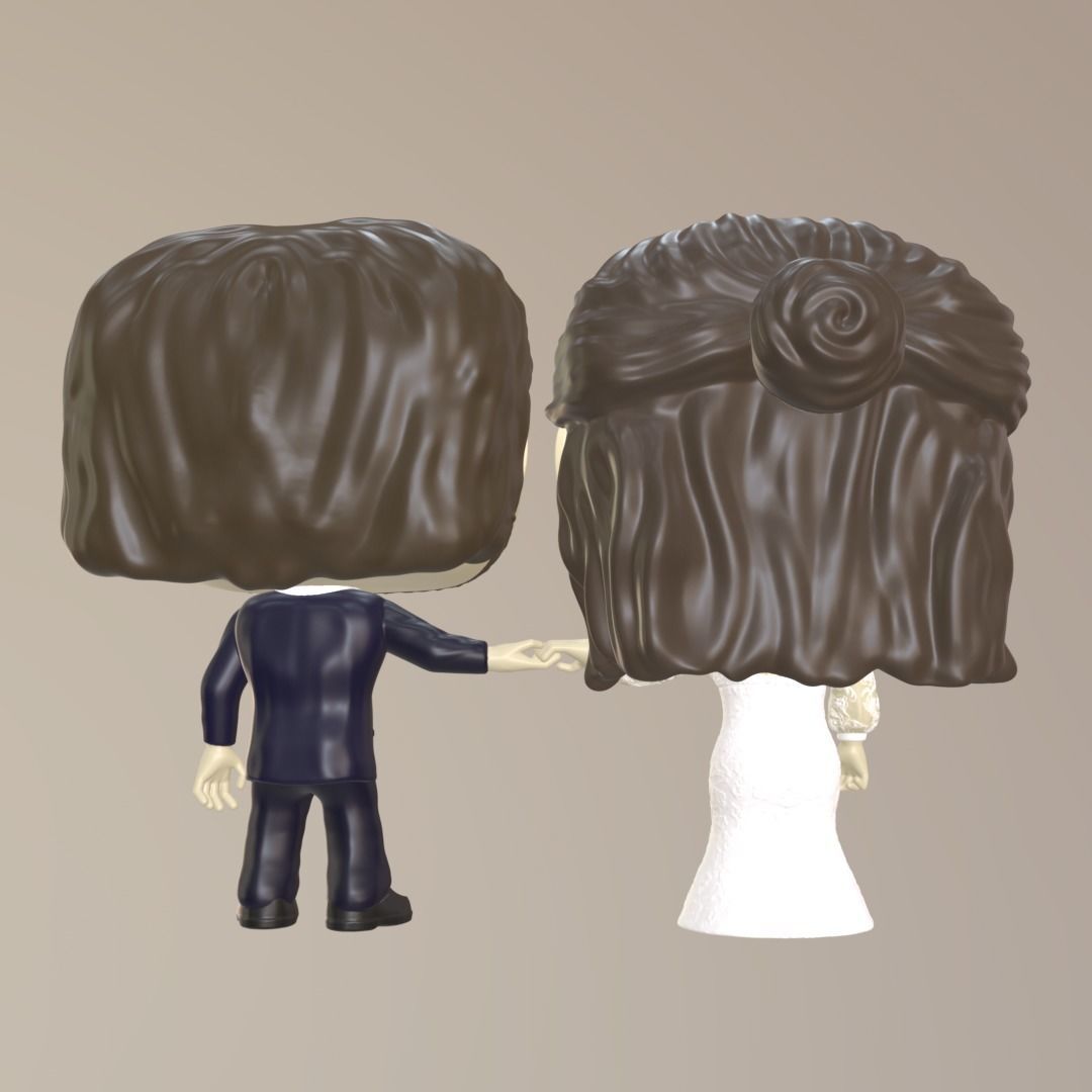FUNKO PAREJA NOVIOS - WEDDING 3D print model_1