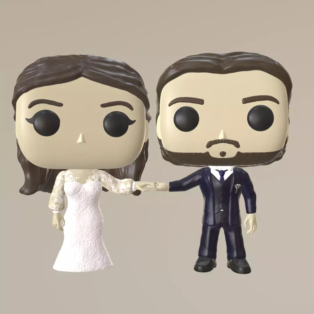 FUNKO PAREJA NOVIOS - WEDDING 3D print model_0