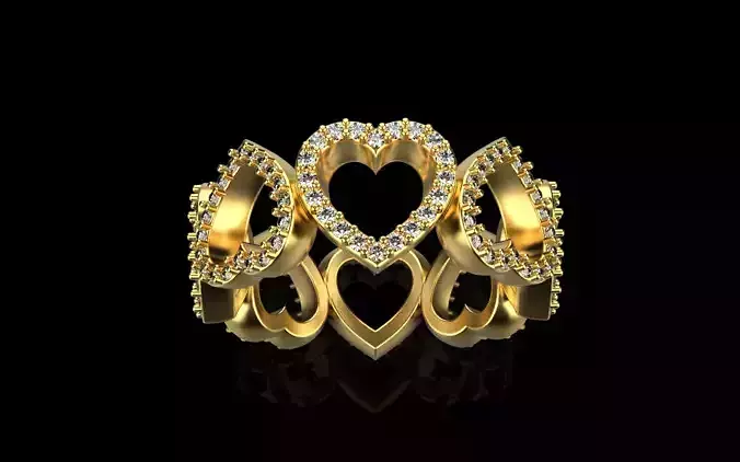 Heart ring model 812