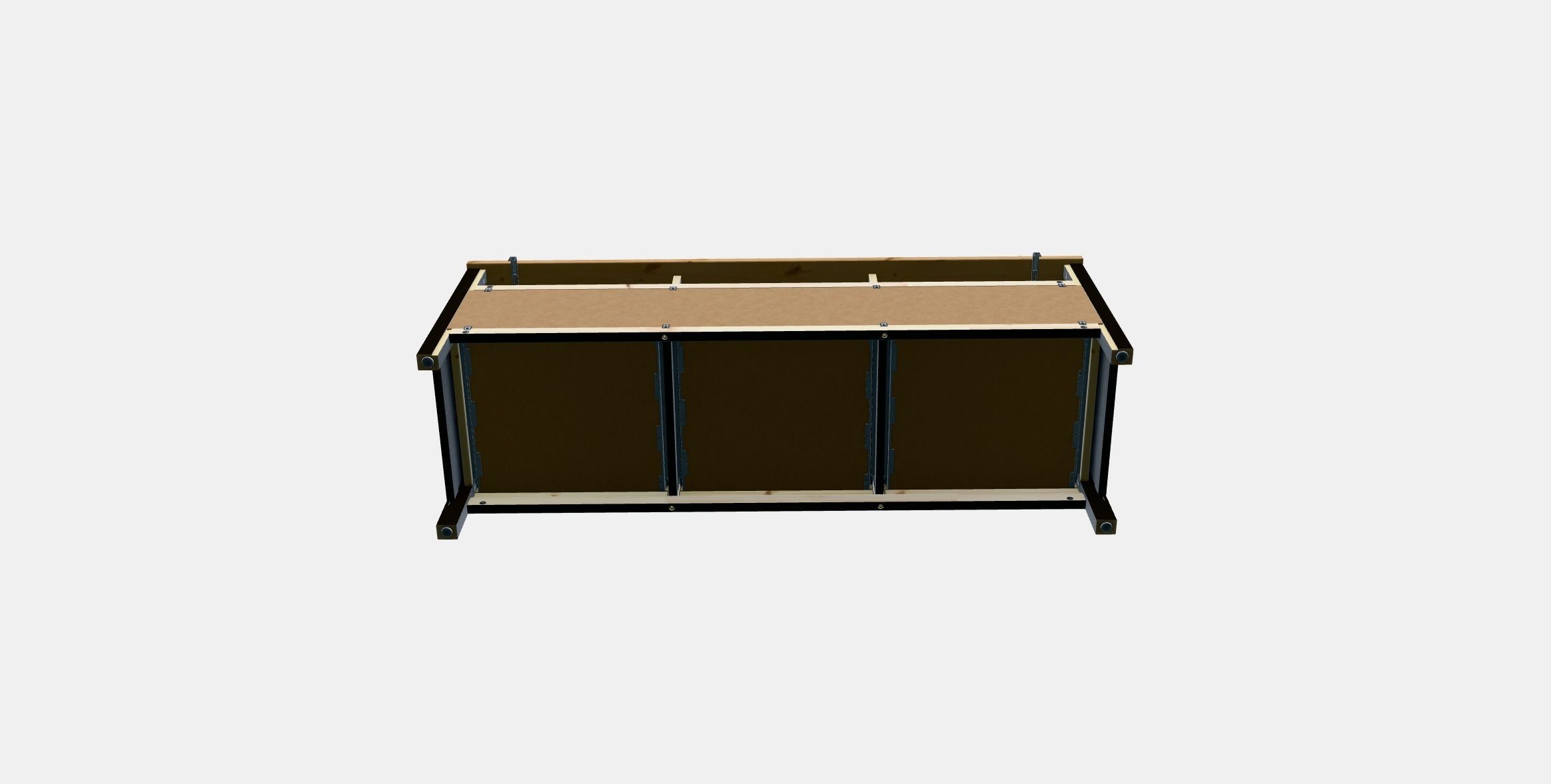 HEMNES TV bench Low-poly 3D model_6