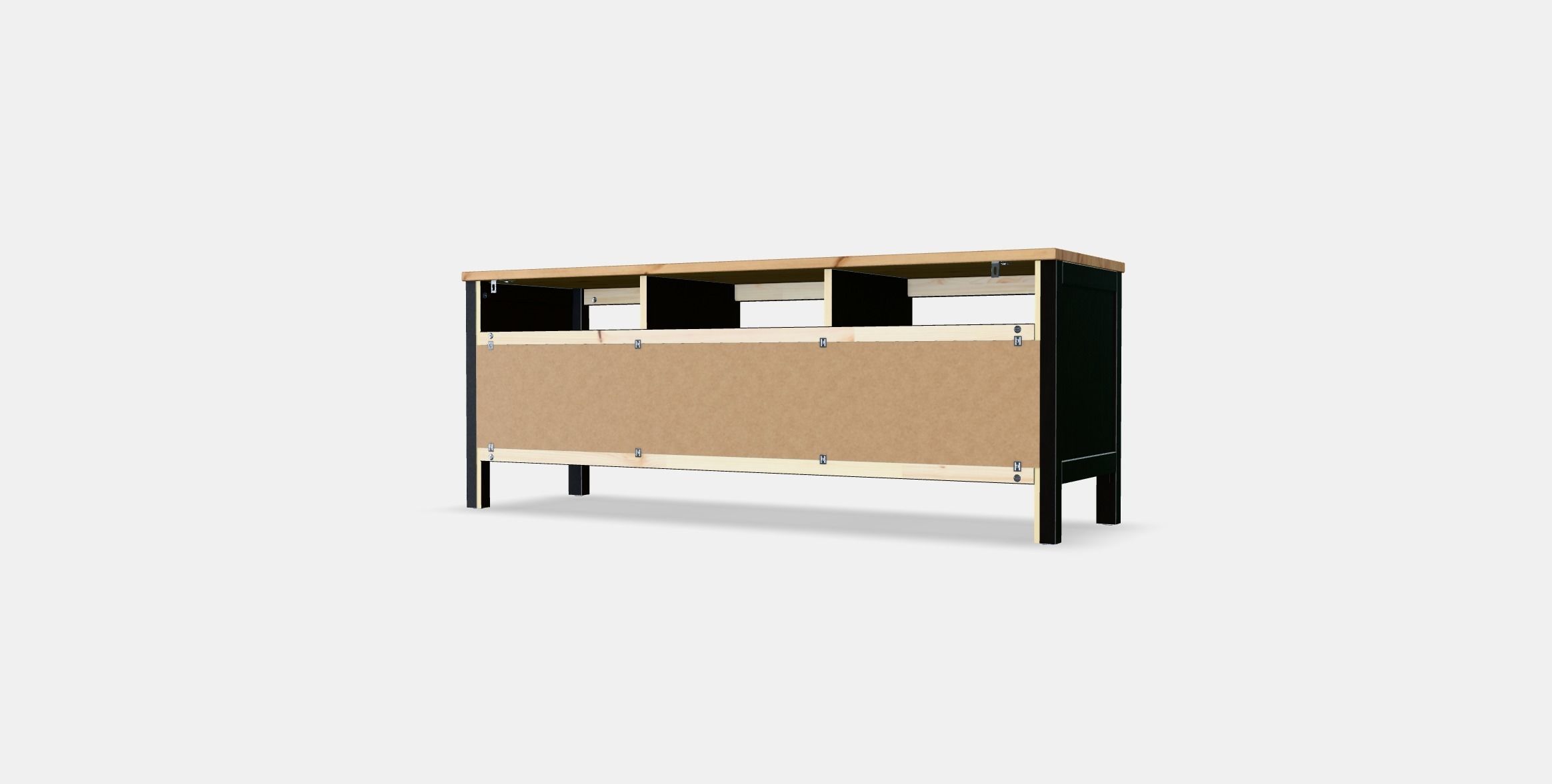 HEMNES TV bench Low-poly 3D model_5