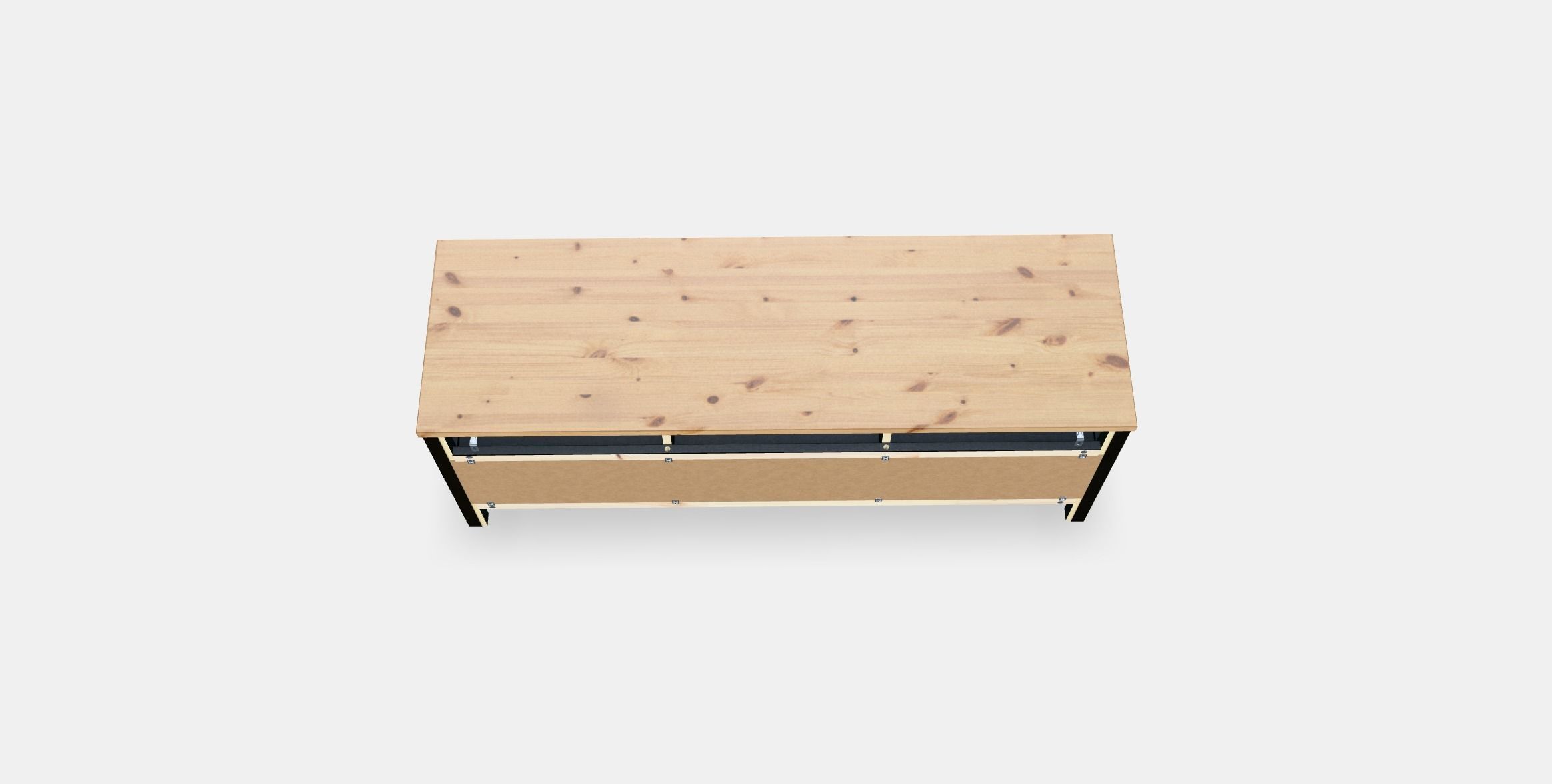 HEMNES TV bench Low-poly 3D model_2