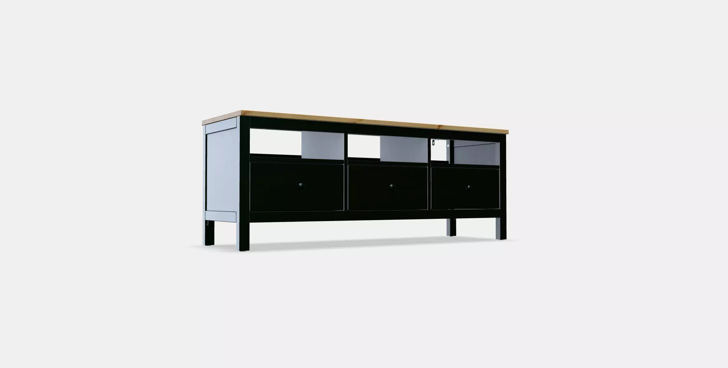 HEMNES TV bench Low-poly 3D model_0