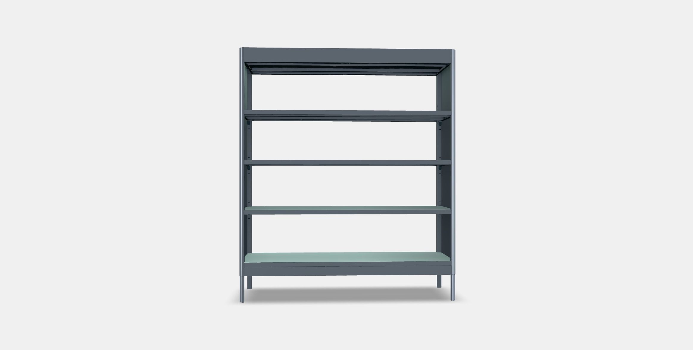 IDASEN Shelving unit Low-poly 3D model_14