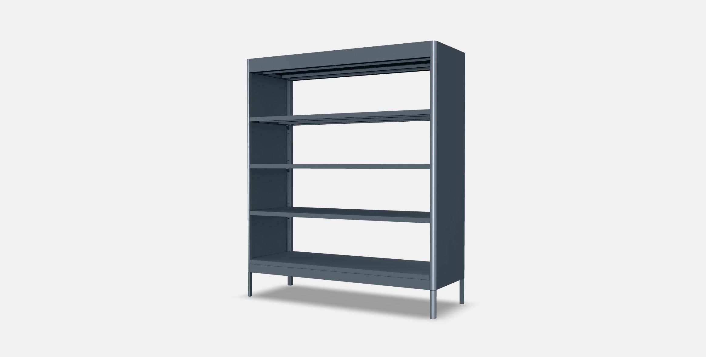 IDASEN Shelving unit Low-poly 3D model_5