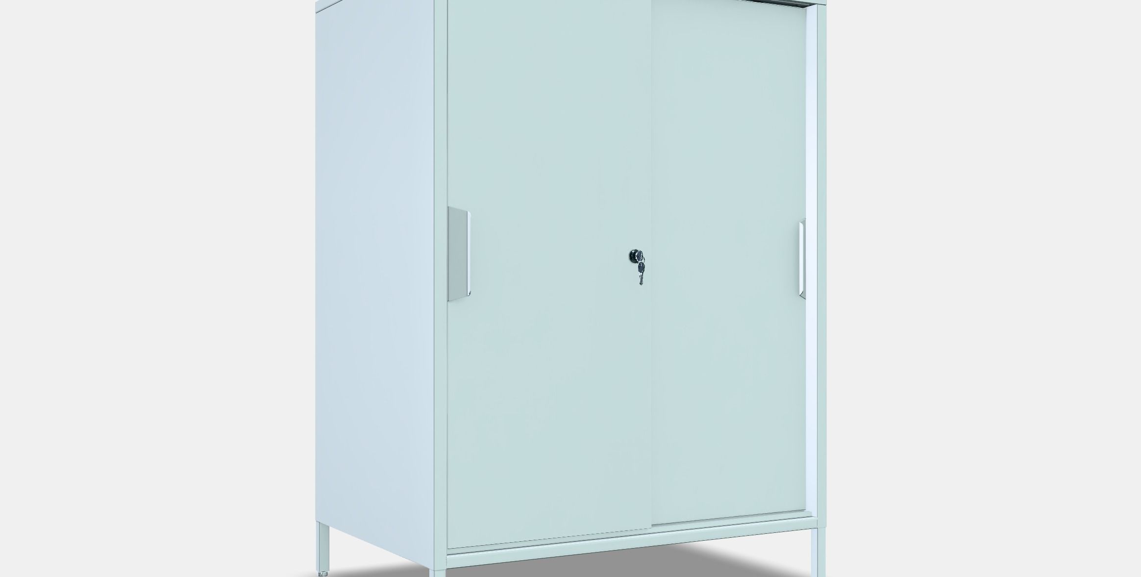 TROTTEN Cabinet with sliding doors Low-poly 3D model_8