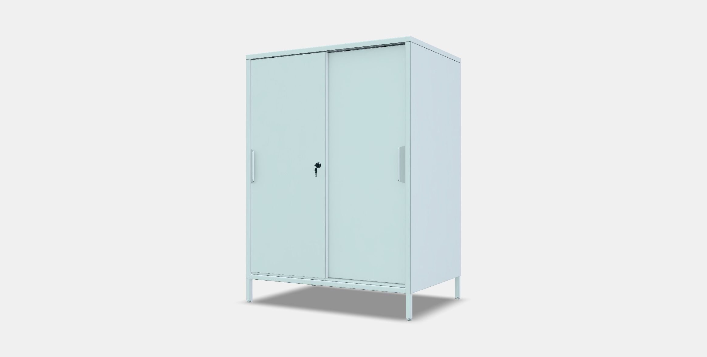 TROTTEN Cabinet with sliding doors Low-poly 3D model_11