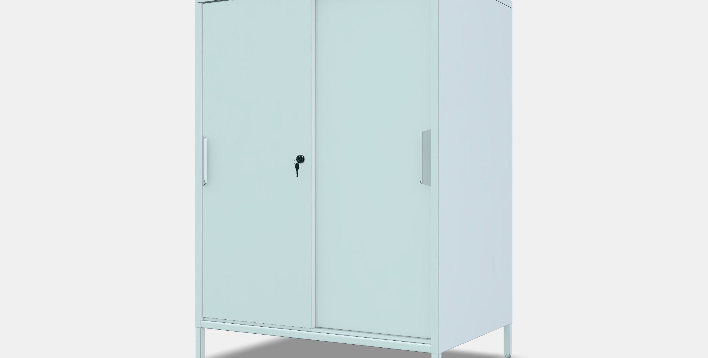 TROTTEN Cabinet with sliding doors Low-poly 3D model_12