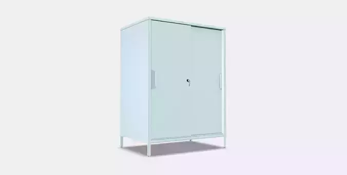 TROTTEN Cabinet with sliding doors