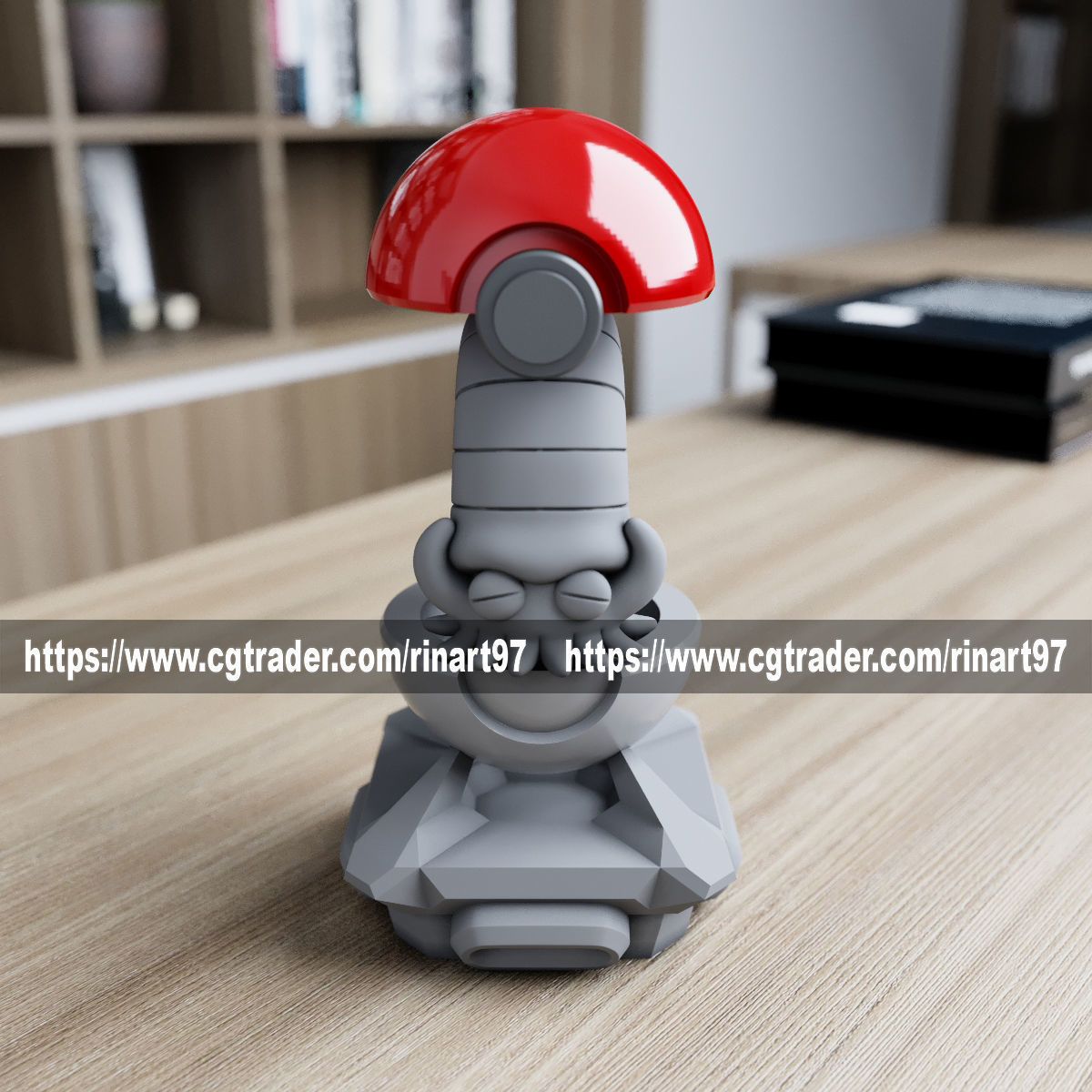 omanyte in the pokeball from Pokemon 3D print model_9