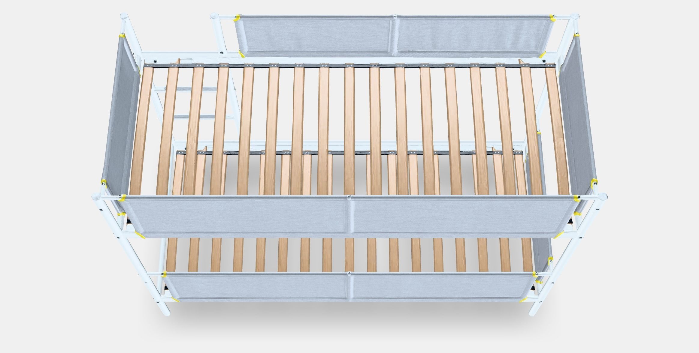 VITVAL Bunk bed frame Low-poly 3D model_3