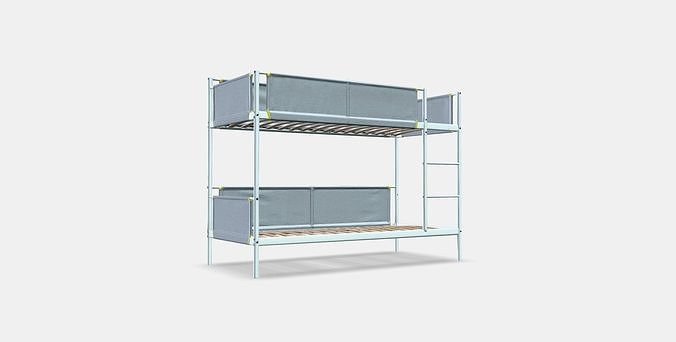 VITVAL Bunk bed frame Low-poly 3D model