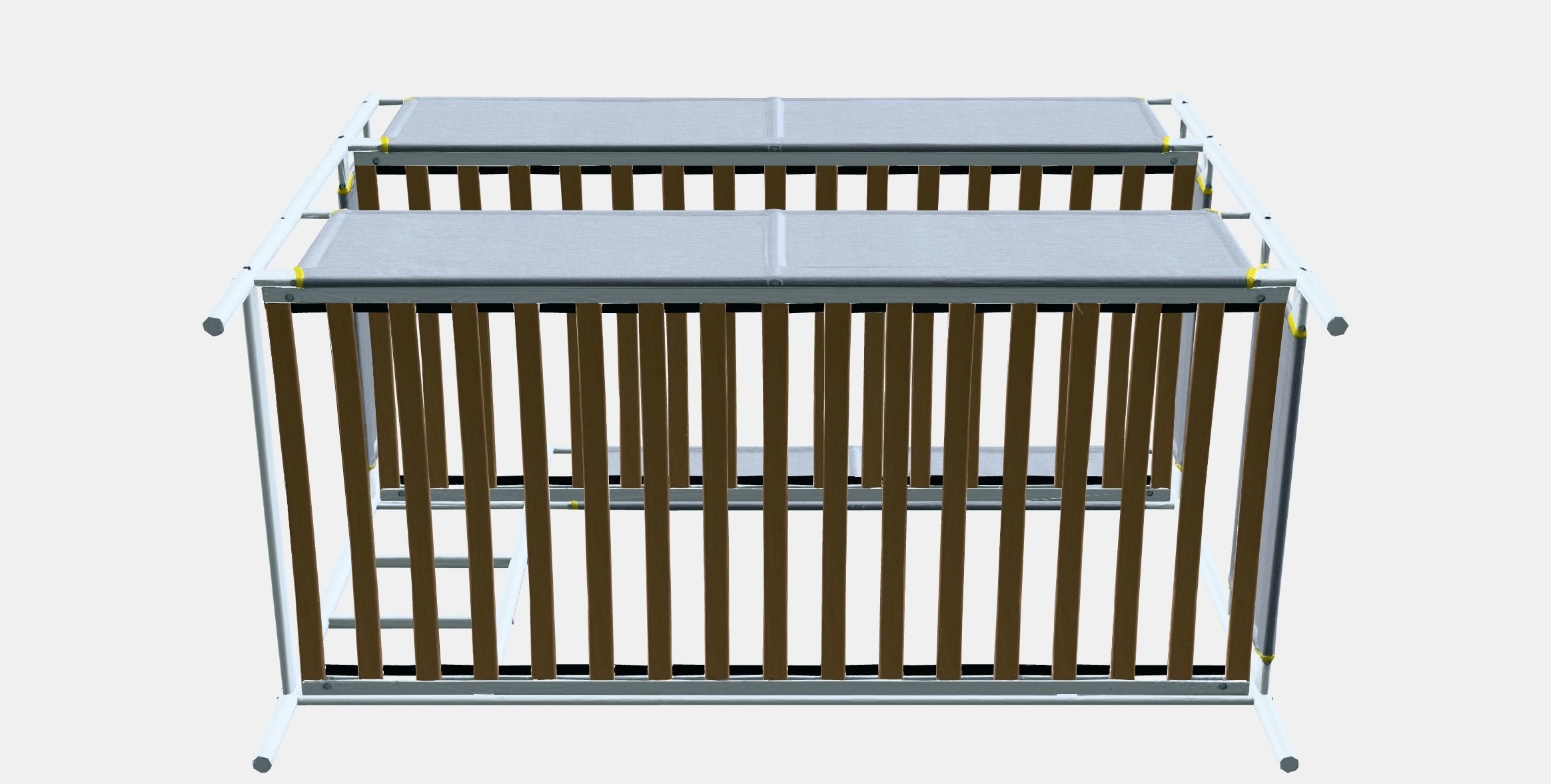 VITVAL Bunk bed frame Low-poly 3D model_11