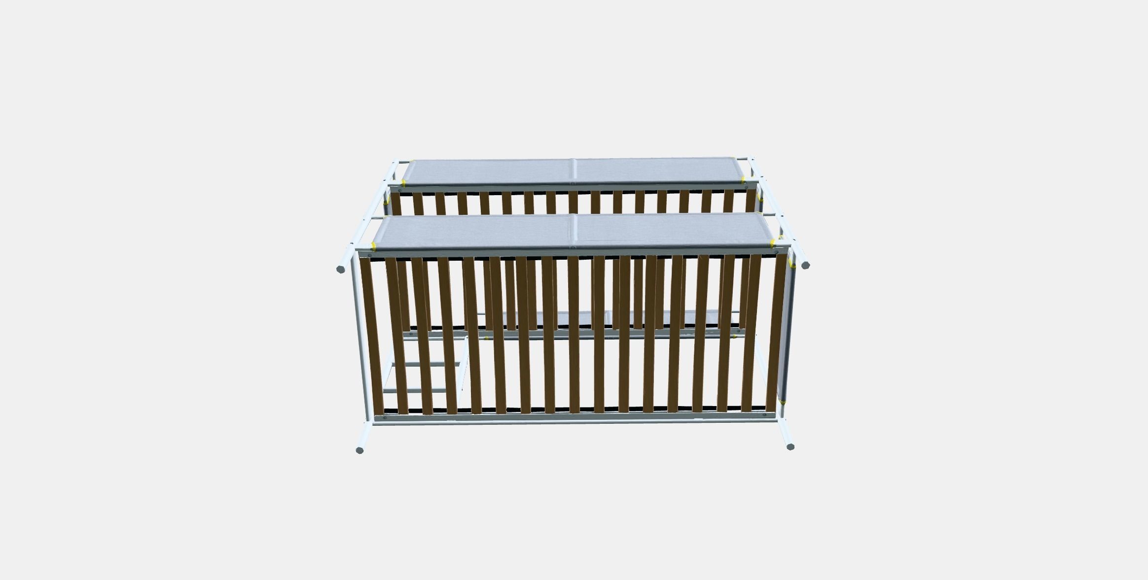 VITVAL Bunk bed frame Low-poly 3D model_6