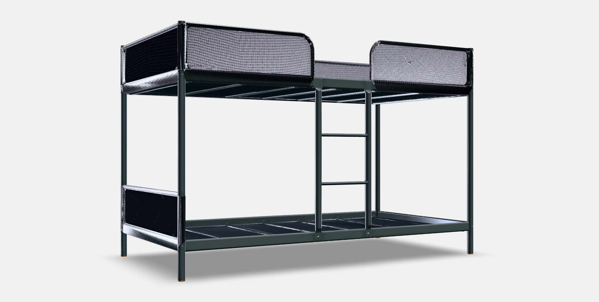 TUFFING Bunk bed frame Low-poly 3D model_7