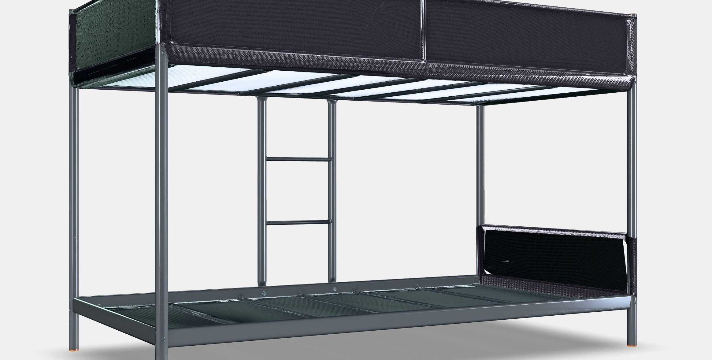 TUFFING Bunk bed frame Low-poly 3D model_2